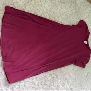 Maroon Francesca’s Short Sleeve Dress